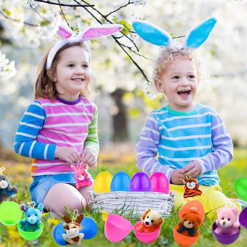 Plush Animal Toy-Filled Easter Eggs(28pcs/1 Set)