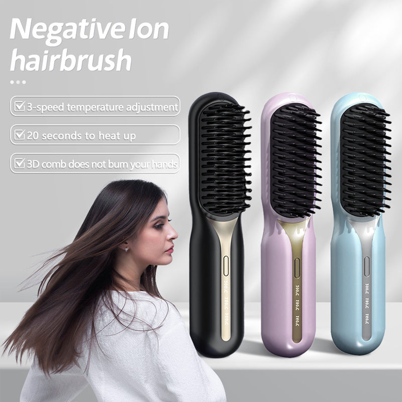 Cordless Hair Straightener Brush