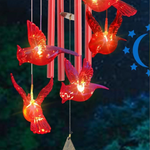 LED Solar Hummingbird Wind Chime