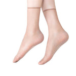 Spring Summer Invisible Slip-resistant Crystal Silk Socks