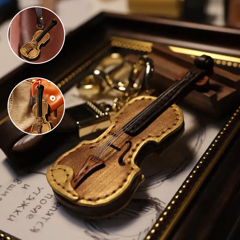 Crafted Leather Violin & Cello Keychain