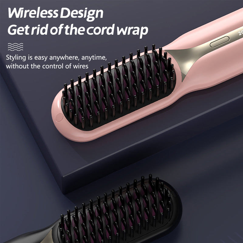 Cordless Hair Straightener Brush