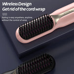 Cordless Hair Straightener Brush