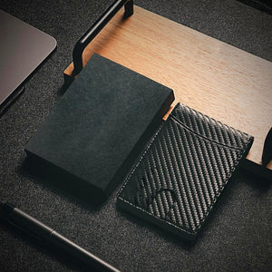 Genuine Leather Anti-theft Swipe Card Holder