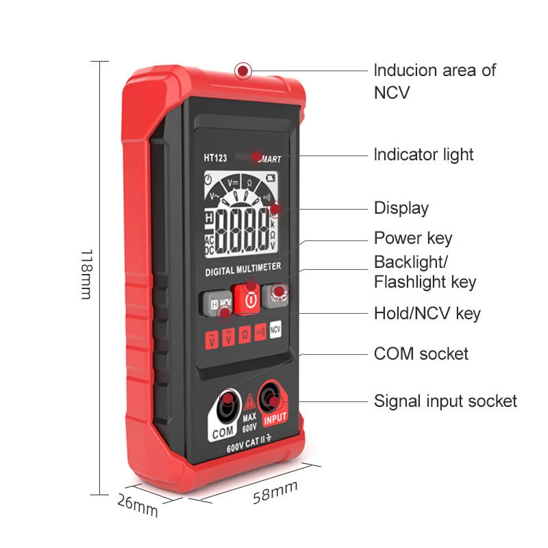 Elektrisitetsmåling multimeter