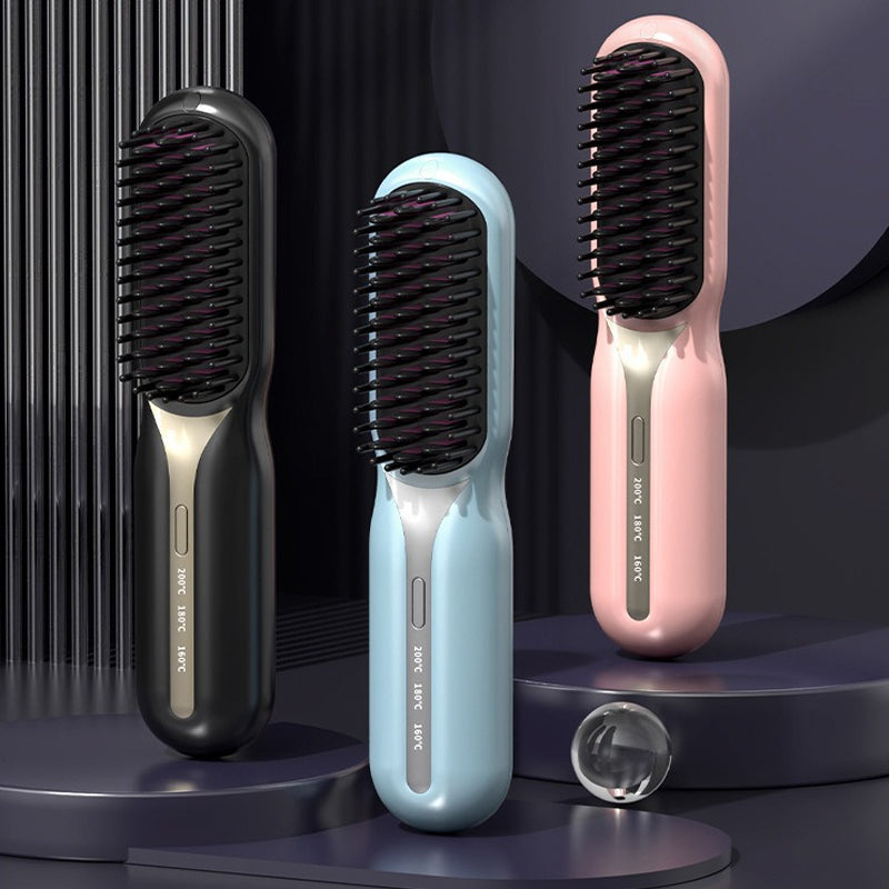 Cordless Hair Straightener Brush