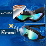 Wide View Anti Fog Swimming Goggles