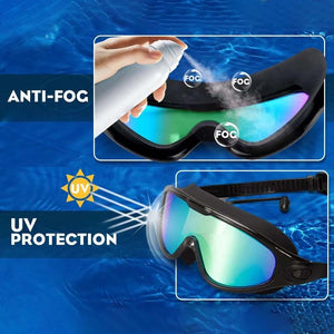 Wide View Anti Fog Swimming Goggles