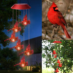 LED Solar Hummingbird Wind Chime