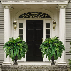 UV-resistant, lifelike artificial Boston fern