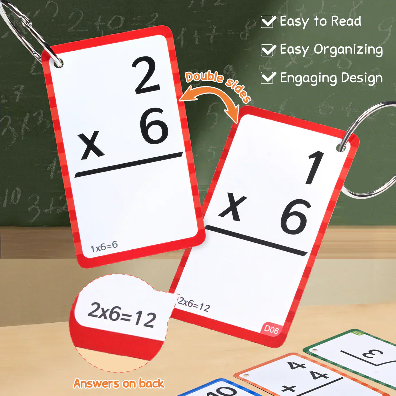 Math Flash Cards and Pop Fidget Chart