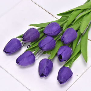 Outdoor Artificial Tulip Flowers 1 bundles（7pcs）