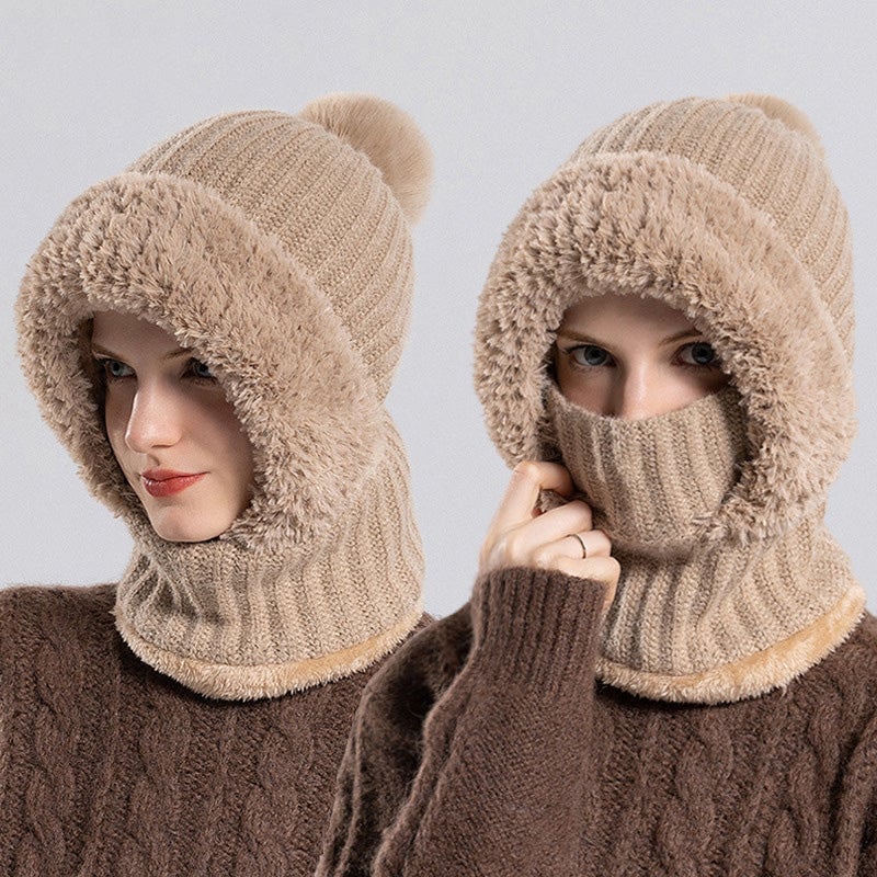 Women's Knitted Hat In Autumn And Winter