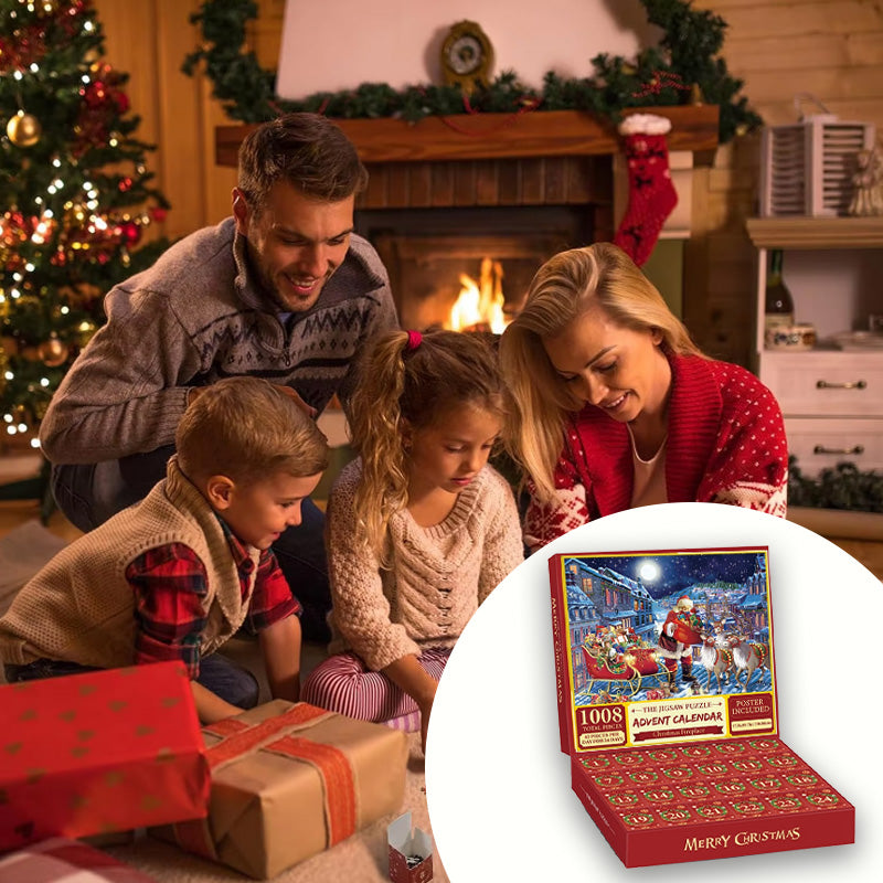 Jigsaw Puzzle Advent Calendar - 24 Days Countdown Calendar