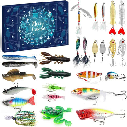 【Up To 60% Off】24 Days Christmas Countdown Fish Tackle Set