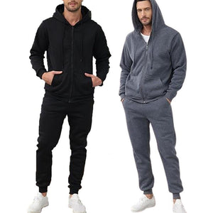 Men's Casual Full Zip Hoodie & Jogger