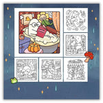 Spooky Cutie Coloring Book Paperback