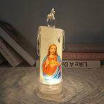 LED prayer flameless candles