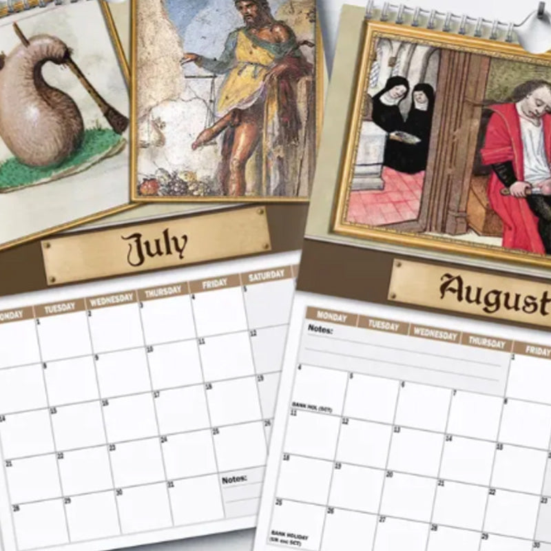 Medieval Humor 2025 Wall Calendar🎄Special Christmas Gift🎄