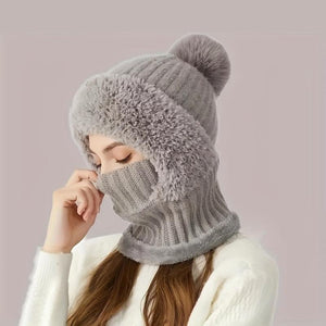 Women's Knitted Hat In Autumn And Winter