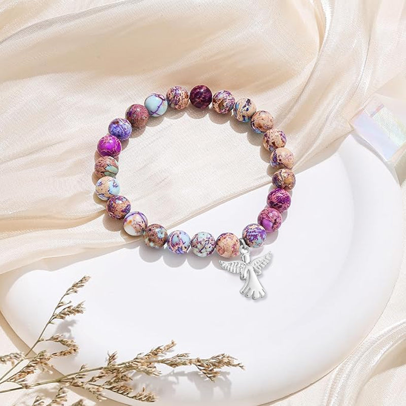 Angel Wings Healing Crystal Bracelet