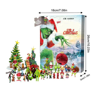 Green monster Christmas calendar