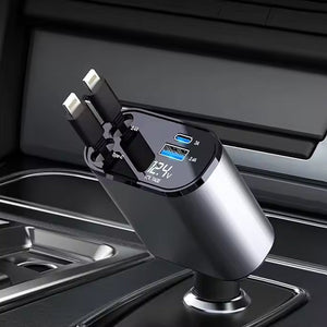 Fast Charge Retractable Car Charger