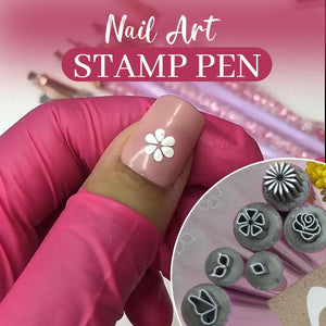 6 pcs DIY Nail Stamp Pen Set