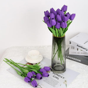 Outdoor Artificial Tulip Flowers 1 bundles（7pcs）