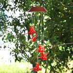 LED Solar Hummingbird Wind Chime