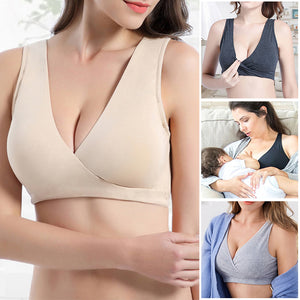 Criss Cross Front Wide Straps Nursing Bra