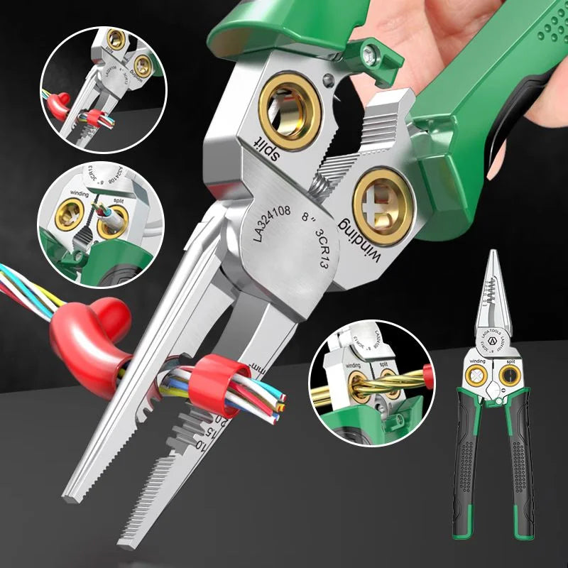 7 in 1 multi-function wire stripping pliers