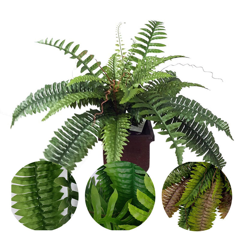 UV-resistant, lifelike artificial Boston fern