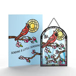 🌈Sending Sunshine Cardinal Suncatcher Card