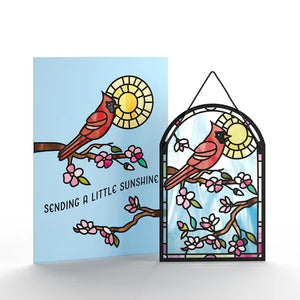 🌈Sending Sunshine Cardinal Suncatcher Card