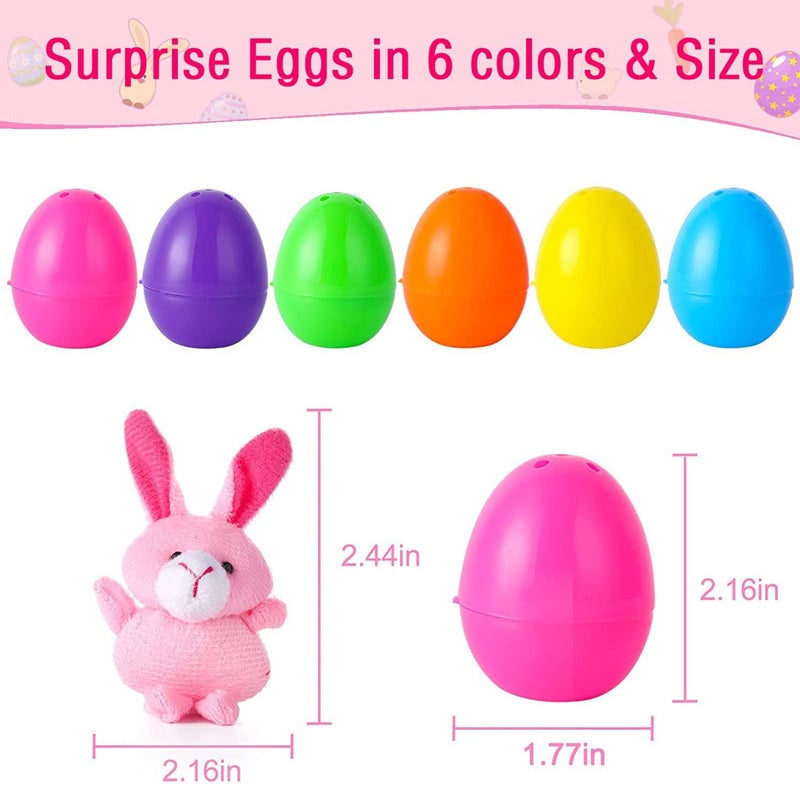 Plush Animal Toy-Filled Easter Eggs(28pcs/1 Set)