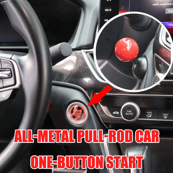 Car Engine Start Stop Button Joystick Full Metal Ball-bar