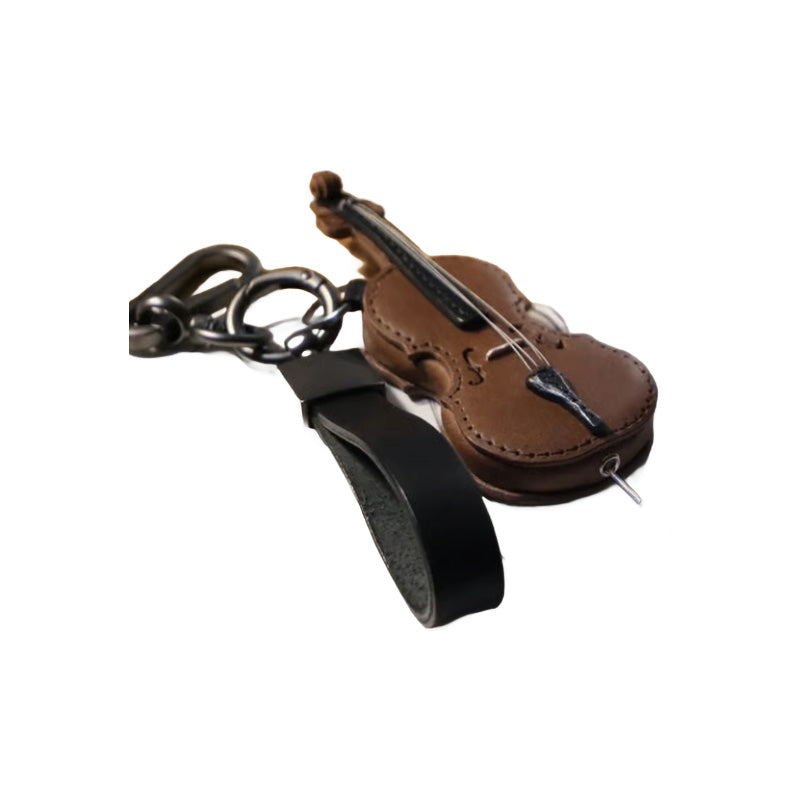 Crafted Leather Violin & Cello Keychain