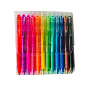 Multi-Color Erasable Gel Pens (12 pcs)