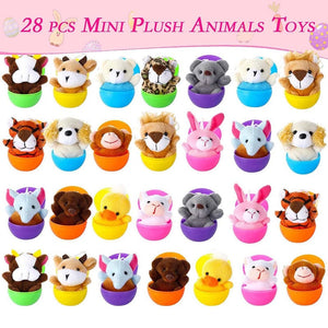 Plush Animal Toy-Filled Easter Eggs(28pcs/1 Set)