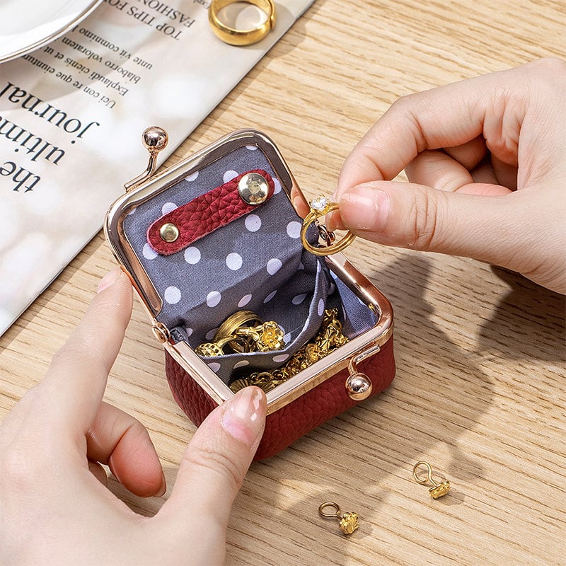 Genuine Leather Mini Jewelry Box