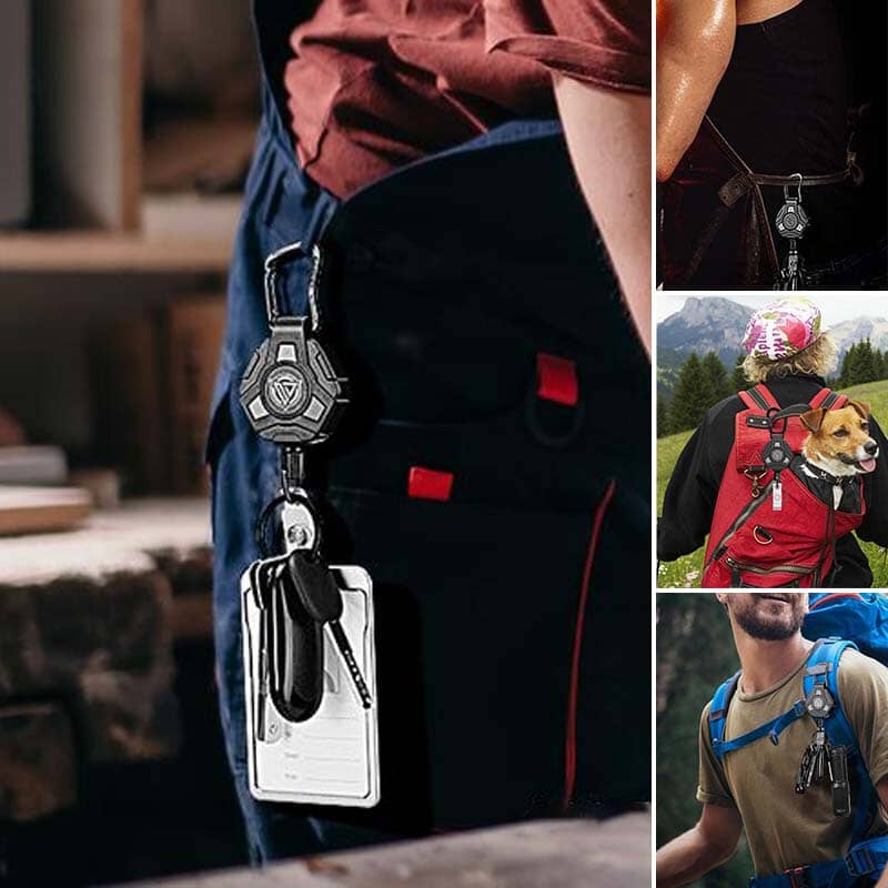 Heavy Retractable Keychain