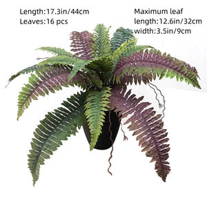 UV-resistant, lifelike artificial Boston fern