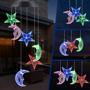 LED Solar Hummingbird Wind Chime