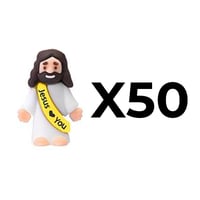 Mini Jesus Figurines With Jesus love You Slogan