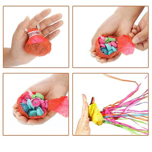 Colorful Hand Throw Confetti Streamers