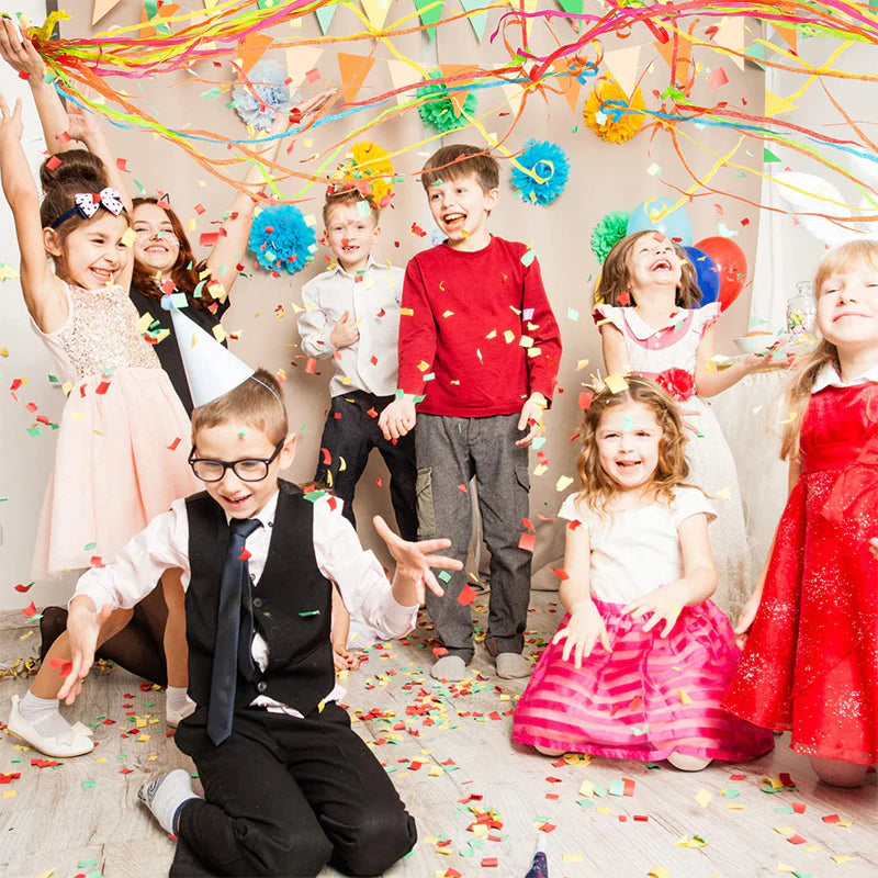 Colorful Hand Throw Confetti Streamers