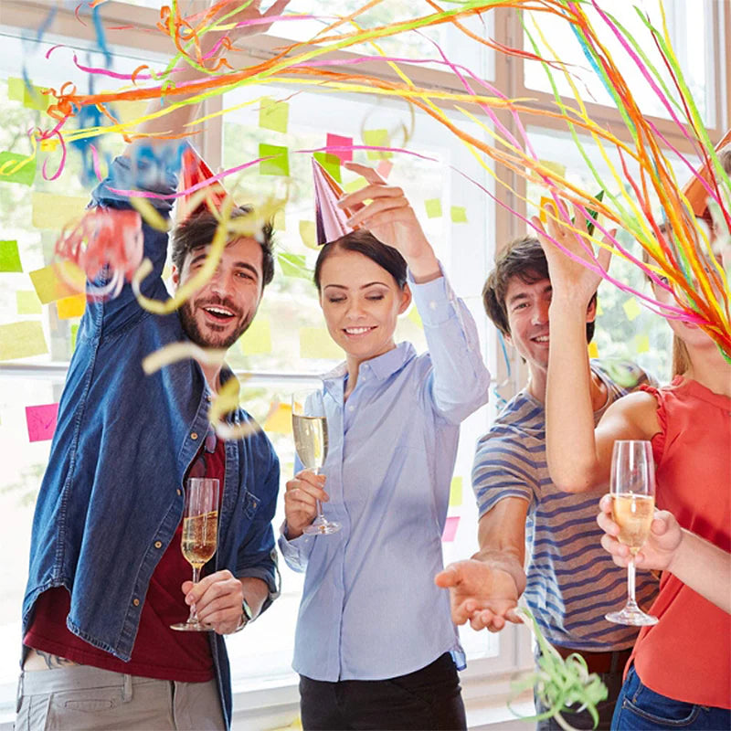 Colorful Hand Throw Confetti Streamers