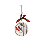 Handmade Memorial Ornament With Cardinals