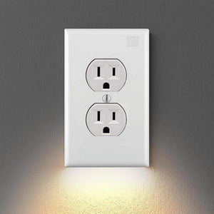 Outlet Wall Plate With LED Night Lights